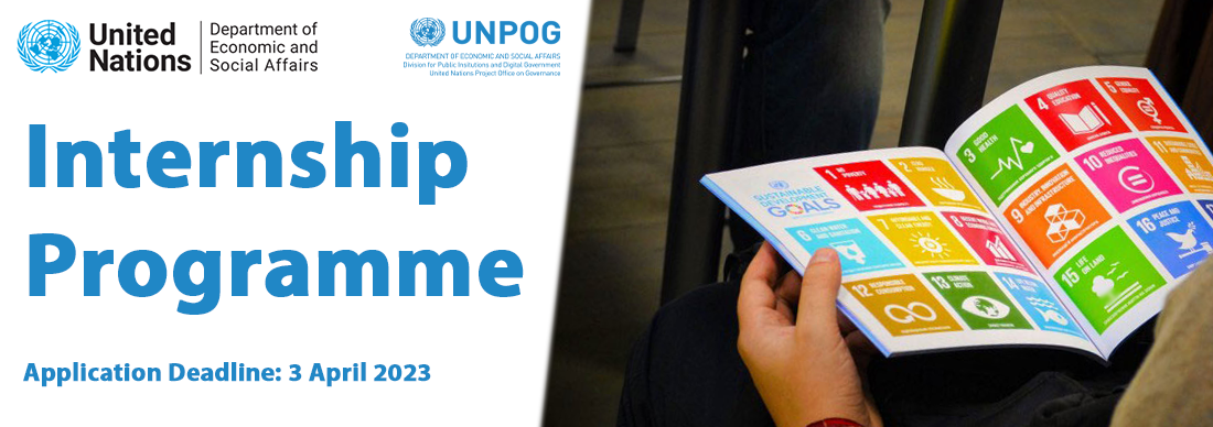 Internship Opportunity at the United Nations Project Office on Governance (Deadline 3 April 2023)